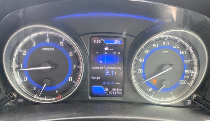 2018 Maruti Baleno ALPHA PETROL 1.2, Petrol, Manual, 57,879 km, Odometer Image
