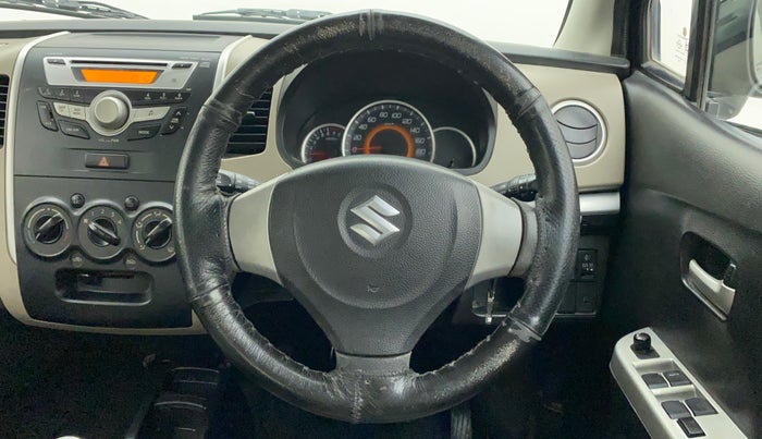 2014 Maruti Wagon R 1.0 VXI, Petrol, Manual, 74,774 km, Steering Wheel Close Up