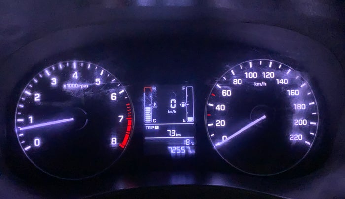 2017 Hyundai Creta E PLUS 1.6 PETROL, Petrol, Manual, 72,550 km, Odometer Image