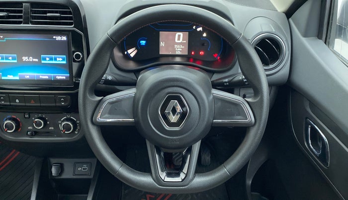 2020 Renault Kwid RXT 1.0 AMT (O), Petrol, Automatic, 9,556 km, Steering Wheel Close Up