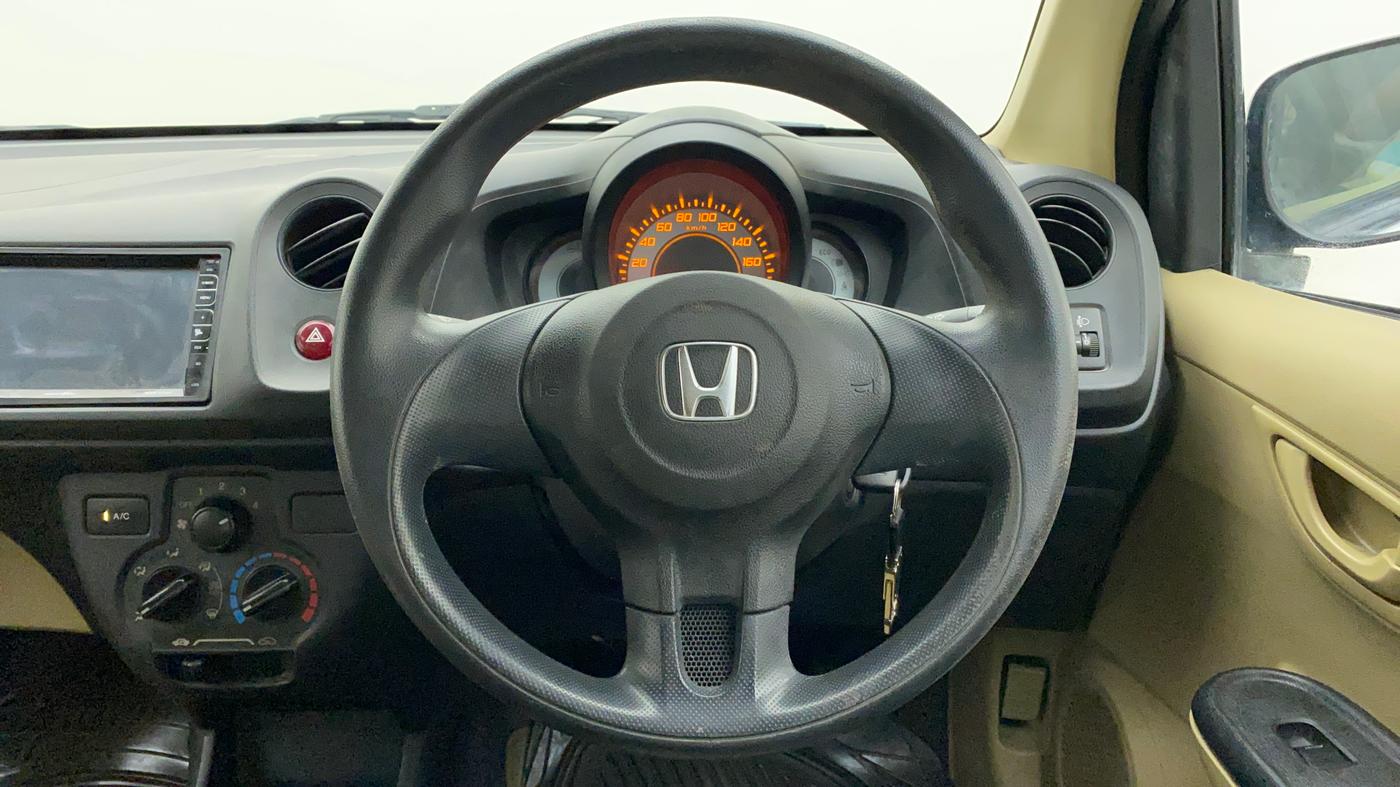 2015 Honda Brio E MT, Petrol, Manual, 53,538 km, Steering Wheel Close Up