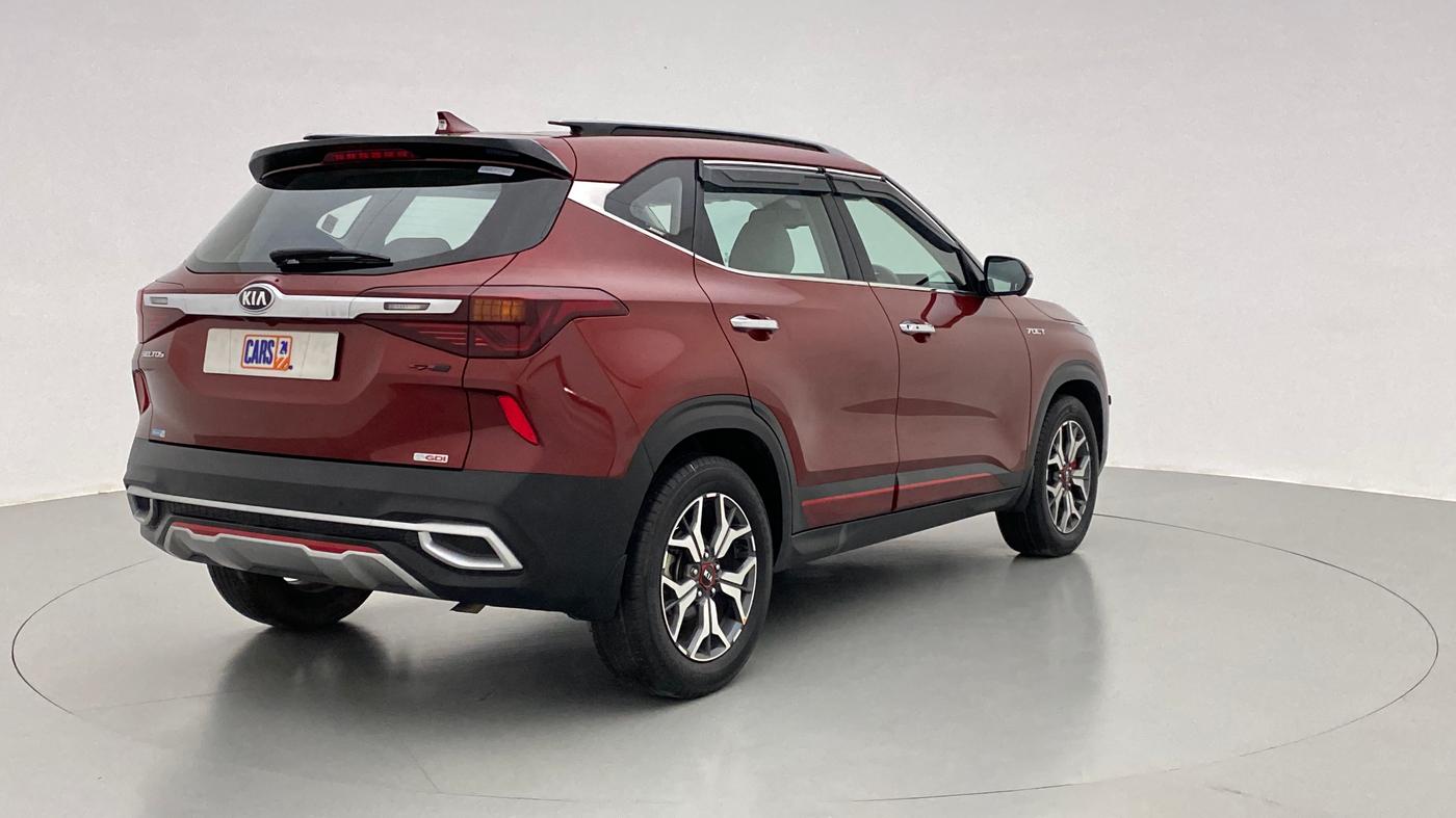 2019 KIA SELTOS 1.4 GTX+ TURBO GDI PETROL AT, Petrol, Automatic, 11,689 km, Right Back Diagonal