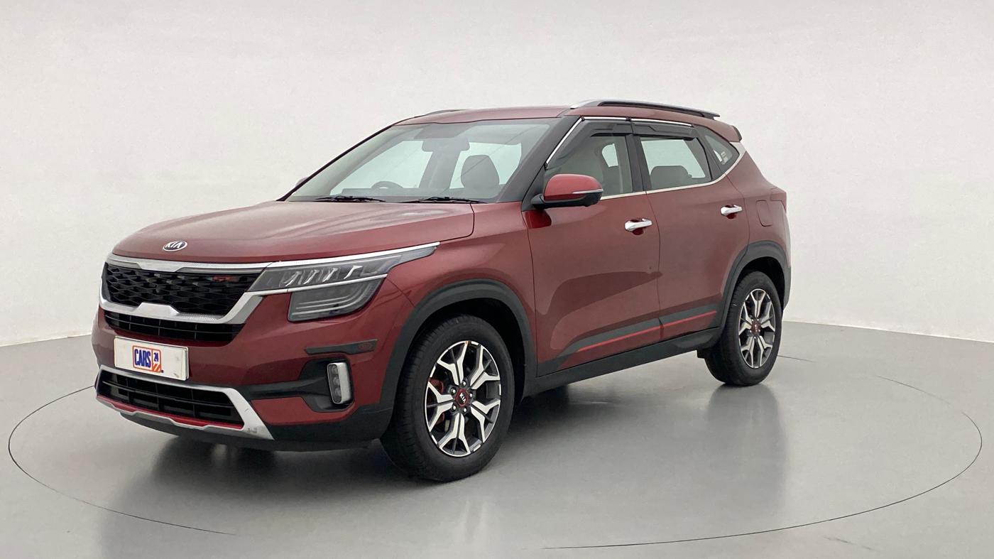 2019 KIA SELTOS 1.4 GTX+ TURBO GDI PETROL AT, Petrol, Automatic, 11,689 km, Left Front Diagonal