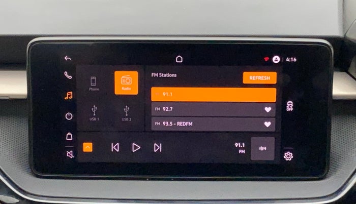 2022 Skoda SLAVIA AMBITION 1.0L TSI AT, Petrol, Automatic, 11,522 km, Infotainment System