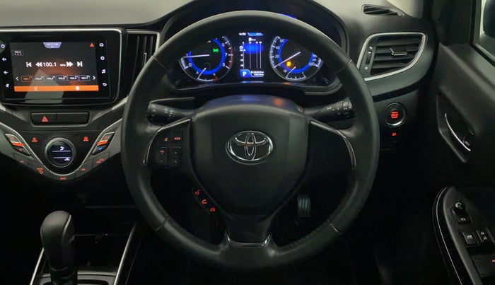 2019 Toyota Glanza V CVT, Petrol, Automatic, 15,901 km, Steering Wheel Close Up