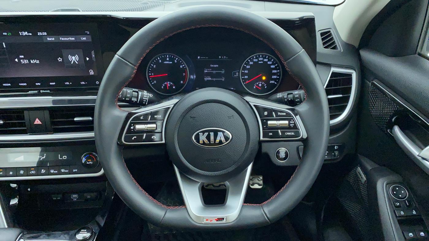 2020 KIA SELTOS 1.4 GTX+ TURBO GDI PETROL AT, Petrol, Automatic, 11,246 km, Steering Wheel Close Up