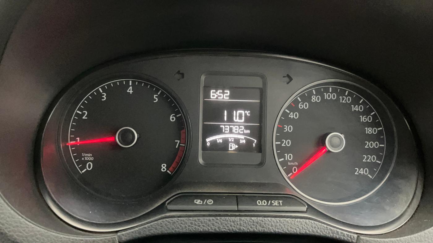 2017 Volkswagen Polo HIGHLINE1.2L, Petrol, Manual, 73,806 km, Odometer Image