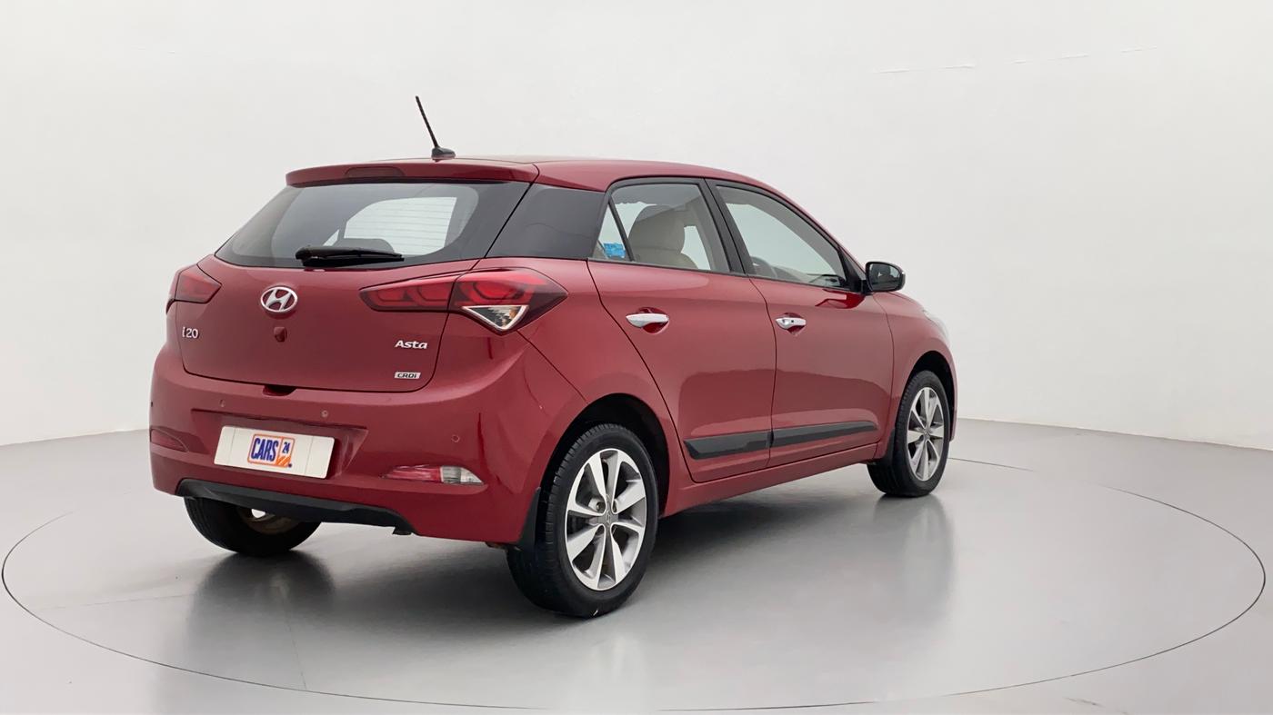 2017 Hyundai Elite i20 1.4 CRDI ASTA (O), Diesel, Manual, 54,357 km, Right Back Diagonal