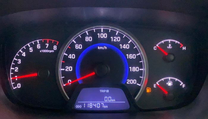 2014 Hyundai Grand i10 ASTA 1.2 KAPPA VTVT, Petrol, Manual, 1,18,219 km, Odometer Image