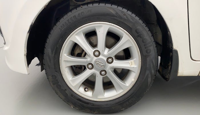 2014 Hyundai Grand i10 ASTA 1.2 KAPPA VTVT, Petrol, Manual, 1,18,219 km, Left Front Wheel