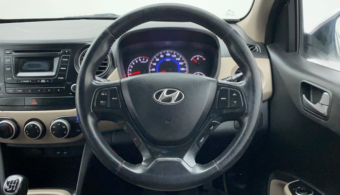 2014 Hyundai Grand i10 ASTA 1.2 KAPPA VTVT, Petrol, Manual, 1,18,219 km, Steering Wheel Close Up