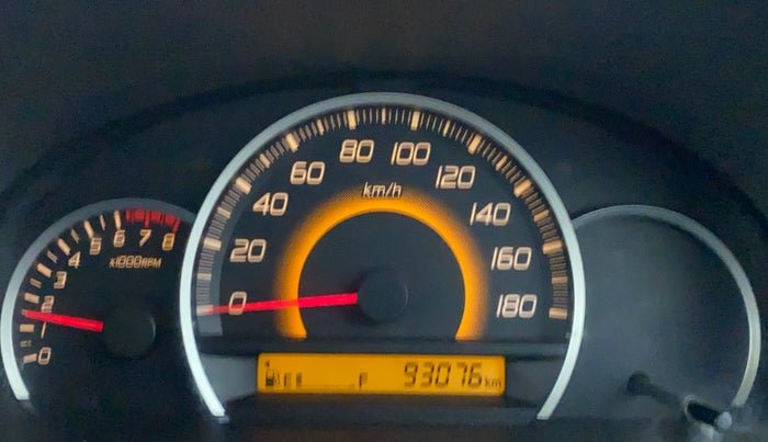 2012 Maruti Wagon R 1.0 VXI, Petrol, Manual, 93,169 km, Odometer Image