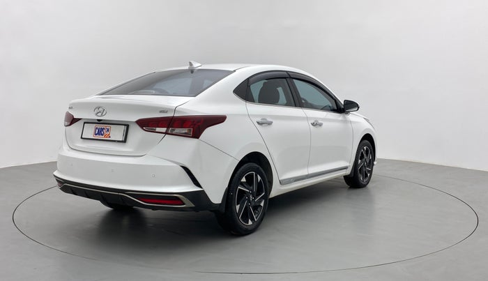 2021 Hyundai Verna SX(O) PETROL AT, Petrol, Automatic, 8,216 km, Right Back Diagonal