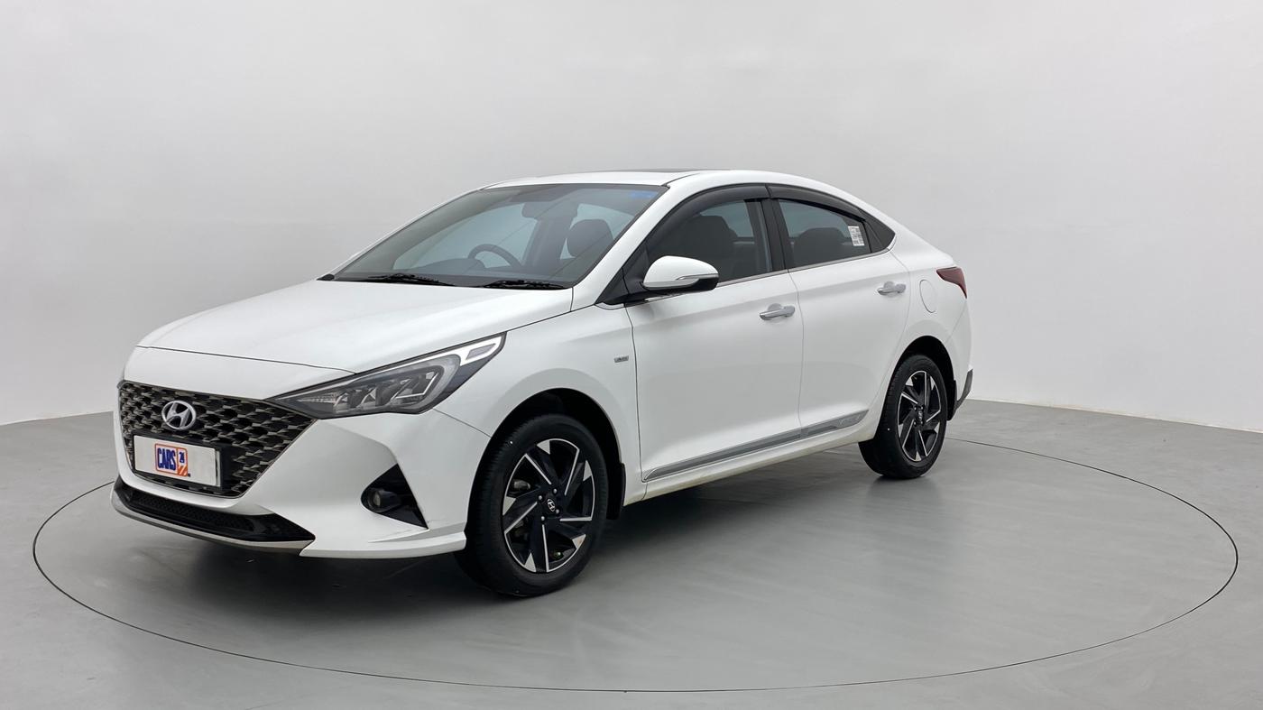 2021 Hyundai Verna SX(O) PETROL AT, Petrol, Automatic, 8,216 km, Left Front Diagonal