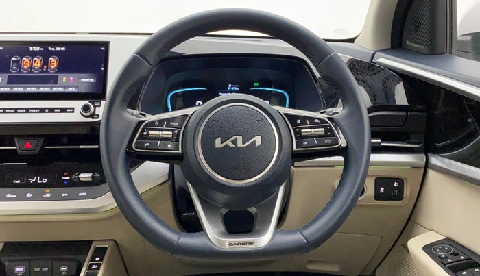2022 KIA CARENS LUXURY PLUS 1.4 PETROL 7 STR, Petrol, Manual, 4,423 km, Steering Wheel Close Up