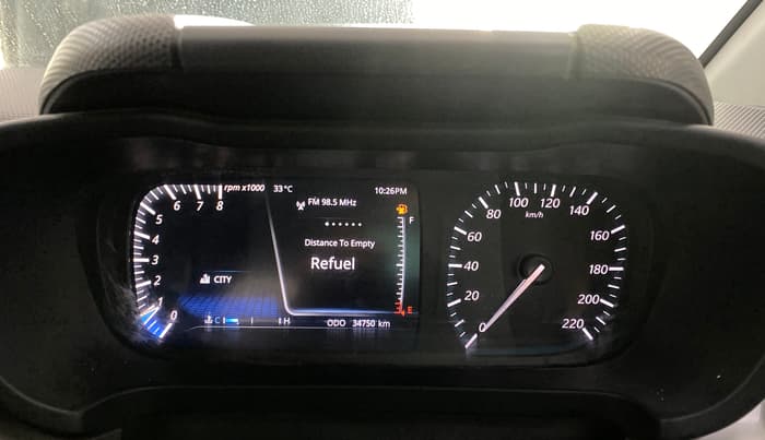 2020 Tata ALTROZ XZ PETROL, Petrol, Manual, 34,743 km, Odometer Image
