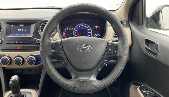 2018 Hyundai Grand i10 MAGNA AT 1.2 KAPPA VTVT, Petrol, Automatic, 38,454 km, Steering Wheel Close Up