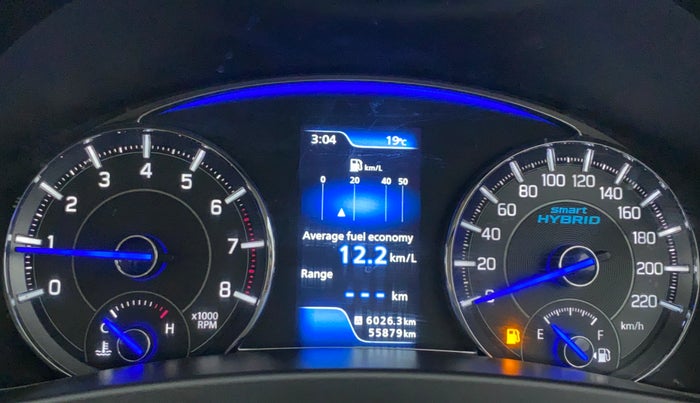 2018 Maruti Ciaz ALPHA 1.5 SHVS PETROL, Petrol, Manual, 55,980 km, Odometer Image