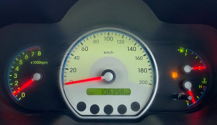 2009 Hyundai i10 SPORTZ 1.2, Petrol, Manual, 1,06,440 km, Odometer Image