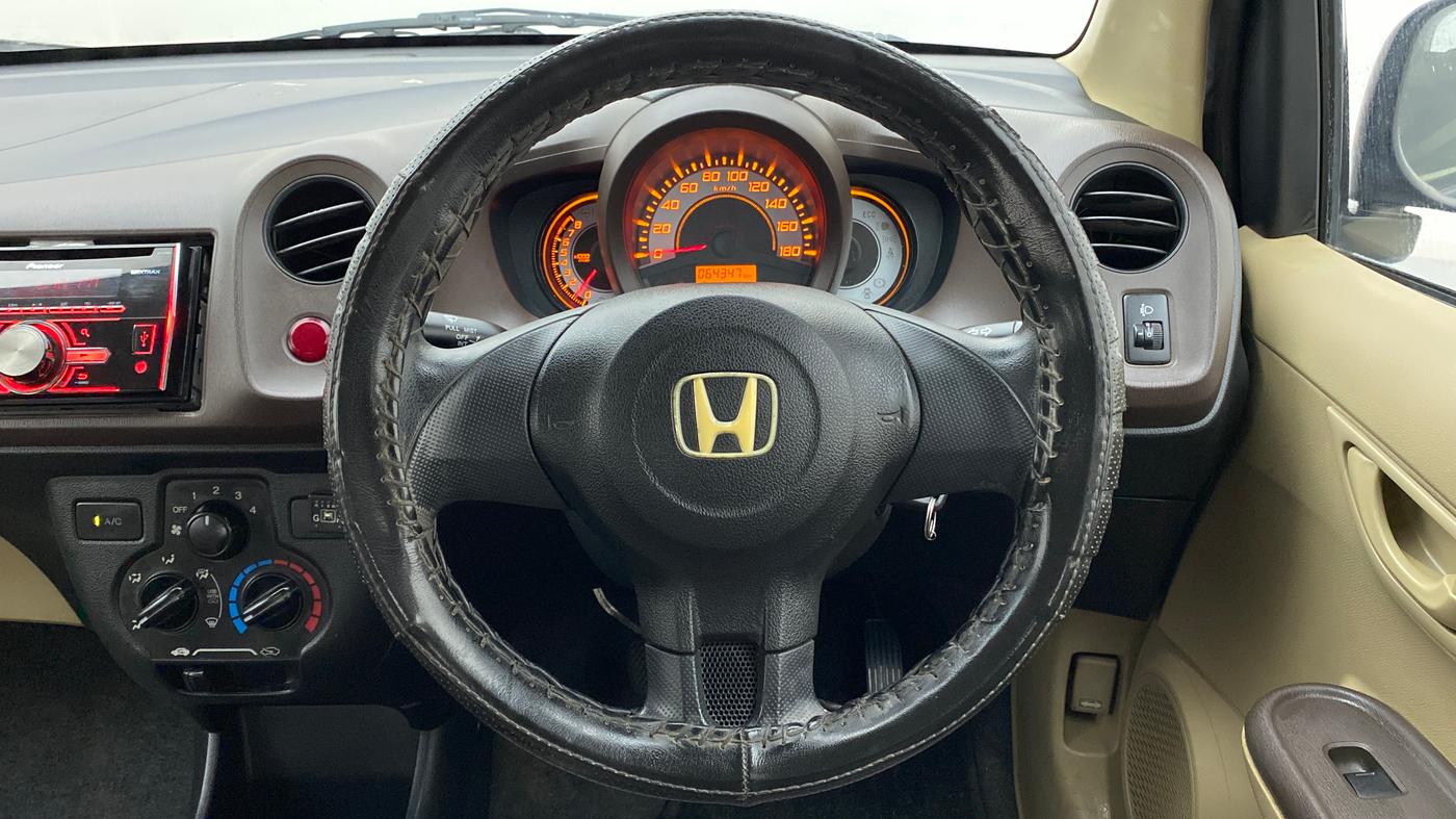 2012 Honda Brio 1.2 E MT I VTEC, CNG, Manual, 64,391 km, Steering Wheel Close Up