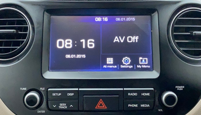 2018 Hyundai Grand i10 SPORTZ 1.2 KAPPA VTVT, Petrol, Manual, 17,511 km, Infotainment System