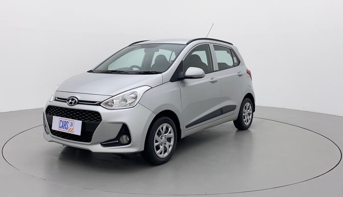 2018 Hyundai Grand i10 SPORTZ 1.2 KAPPA VTVT, Petrol, Manual, 17,511 km, Left Front Diagonal