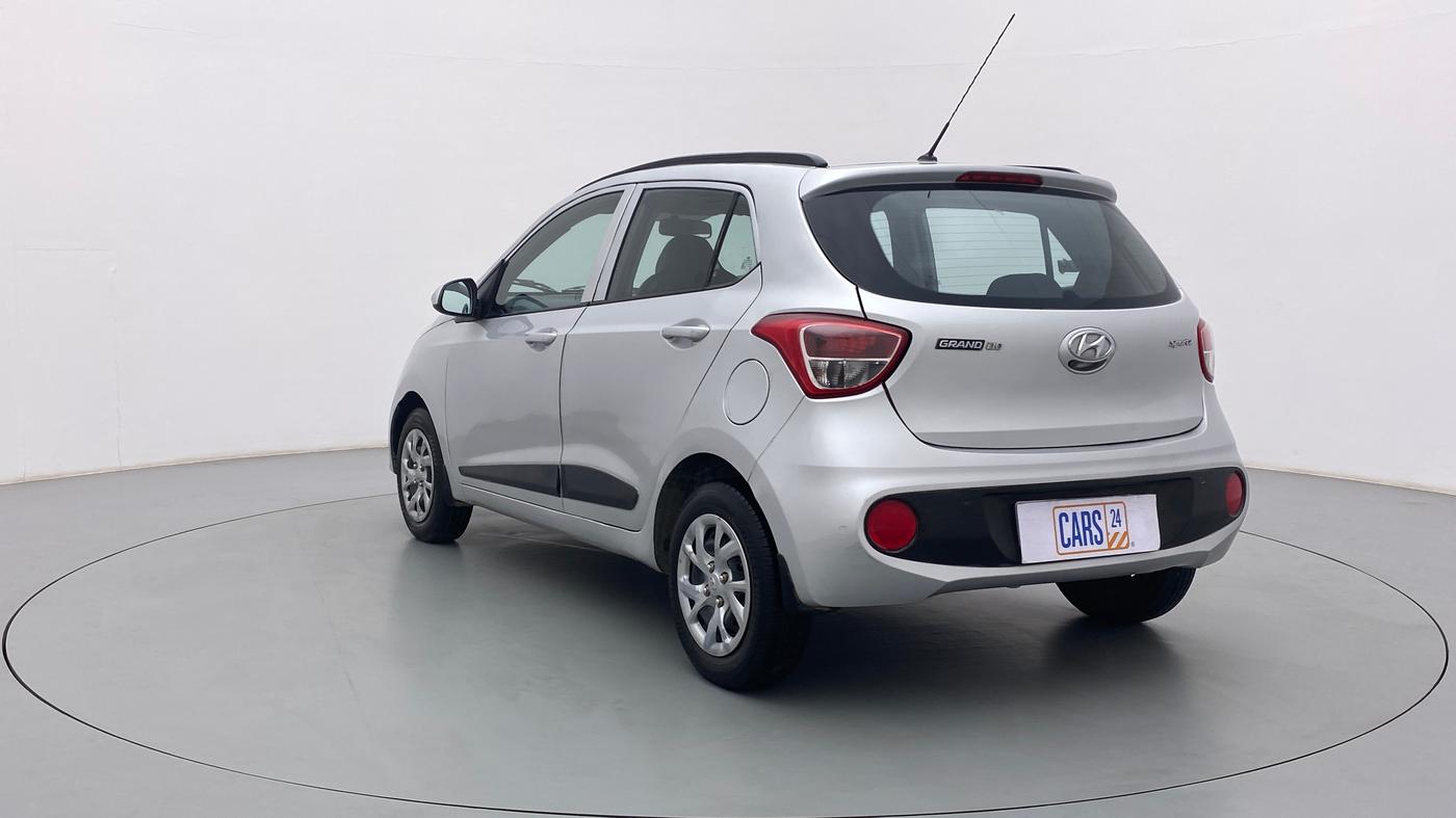 2017 Hyundai Grand i10 SPORTZ (O) 1.2 KAPPA VTVT, Petrol, Manual, 51,971 km, Left Back Diagonal