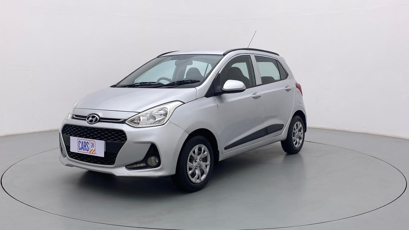 2017 Hyundai Grand i10 SPORTZ (O) 1.2 KAPPA VTVT, Petrol, Manual, 51,971 km, Left Front Diagonal