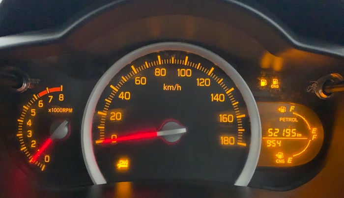 2019 Maruti Celerio VXI CNG OPT, CNG, Manual, 52,266 km, Odometer Image