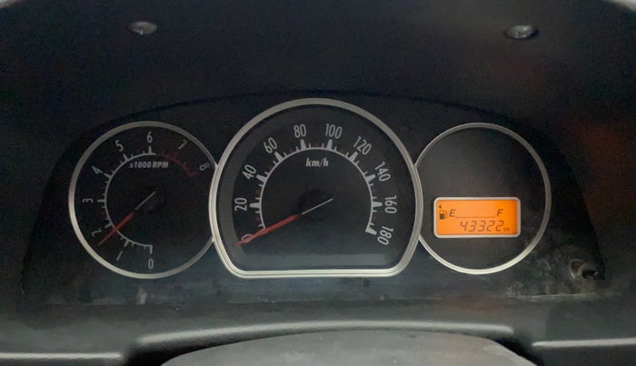 2012 Maruti Alto K10 VXI, Petrol, Manual, 43,322 km, Odometer Image