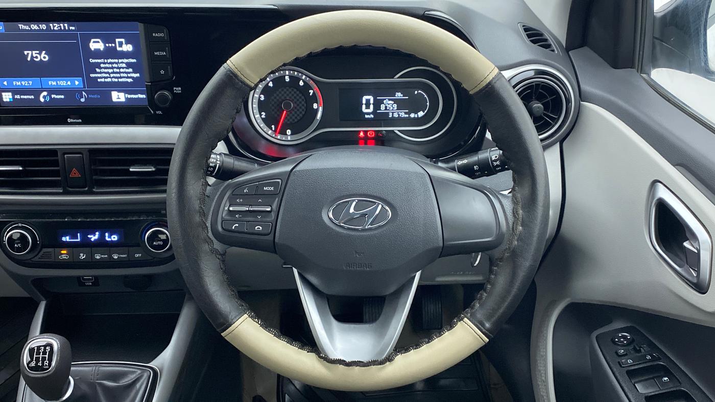 2020 Hyundai GRAND I10 NIOS SPORTZ PETROL, Petrol, Manual, 31,748 km, Steering Wheel Close Up