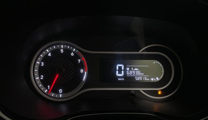 2021 Hyundai AURA SX 1.2, Petrol, Manual, 58,912 km, Odometer Image