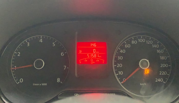 2013 Volkswagen Vento HIGHLINE 1.6 MPI, Petrol, Manual, 51,547 km, Odometer Image