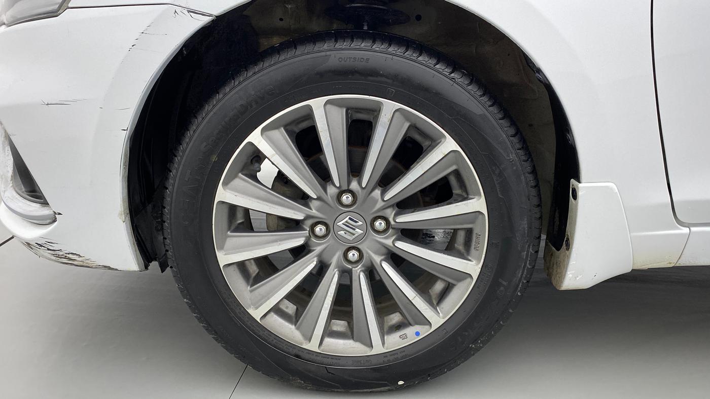 2018 Maruti Ciaz ALPHA 1.5 SHVS PETROL, Petrol, Manual, 45,165 km, Left Front Wheel