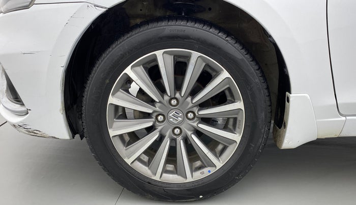 2018 Maruti Ciaz ALPHA 1.5 SHVS PETROL, Petrol, Manual, 45,165 km, Left Front Wheel