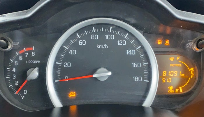 2018 Maruti Celerio VXI CNG D, CNG, Manual, 81,192 km, Odometer Image