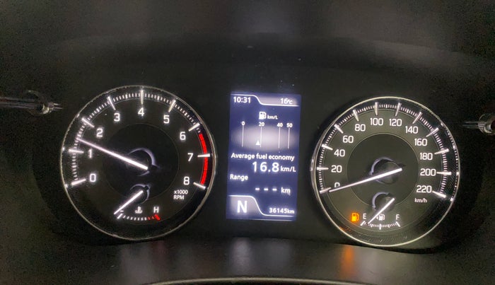 2022 Toyota Glanza V AMT, Petrol, Automatic, 36,144 km, Odometer Image