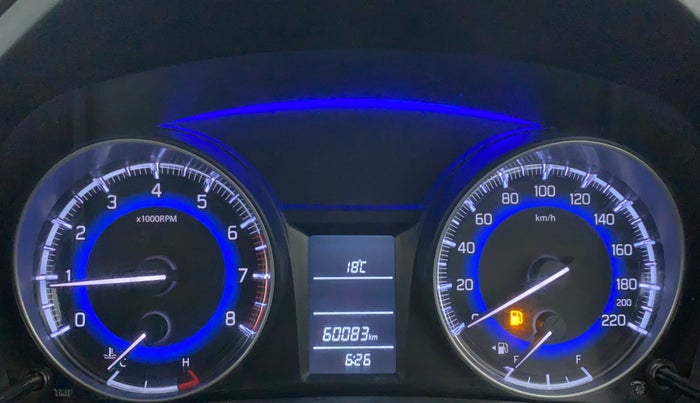 2018 Maruti Baleno DELTA PETROL 1.2, Petrol, Manual, 60,083 km, Odometer Image