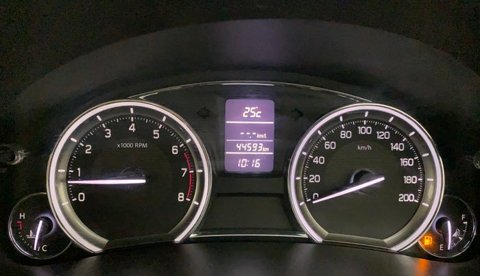 2016 Maruti Ciaz ZXI+, Petrol, Manual, 44,593 km, Odometer Image