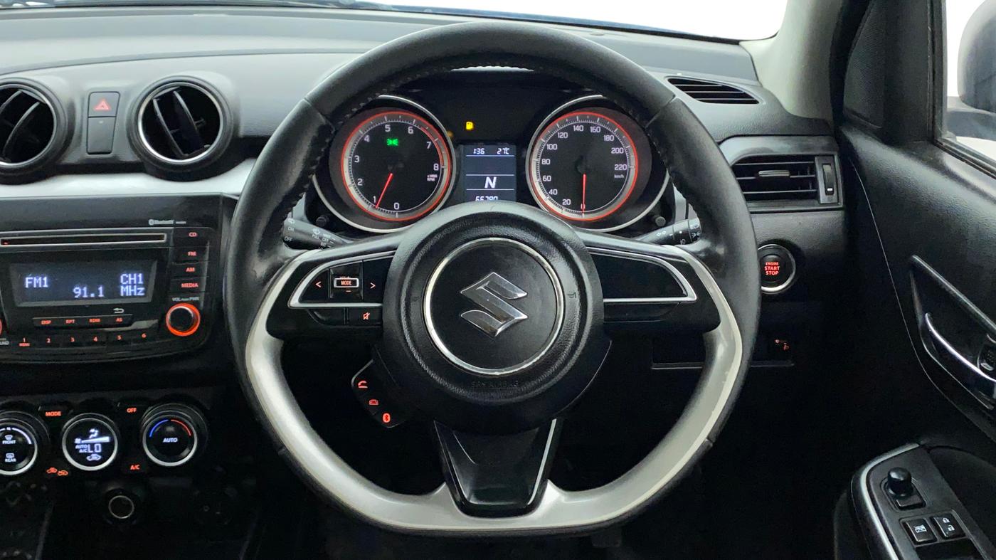 2018 Maruti Swift ZXI AMT, Petrol, Automatic, 66,779 km, Steering Wheel Close Up