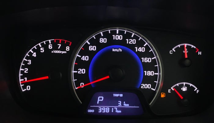 2017 Hyundai Grand i10 SPORTZ (O) AT 1.2 KAPPA VTVT, Petrol, Automatic, 39,814 km, Odometer Image