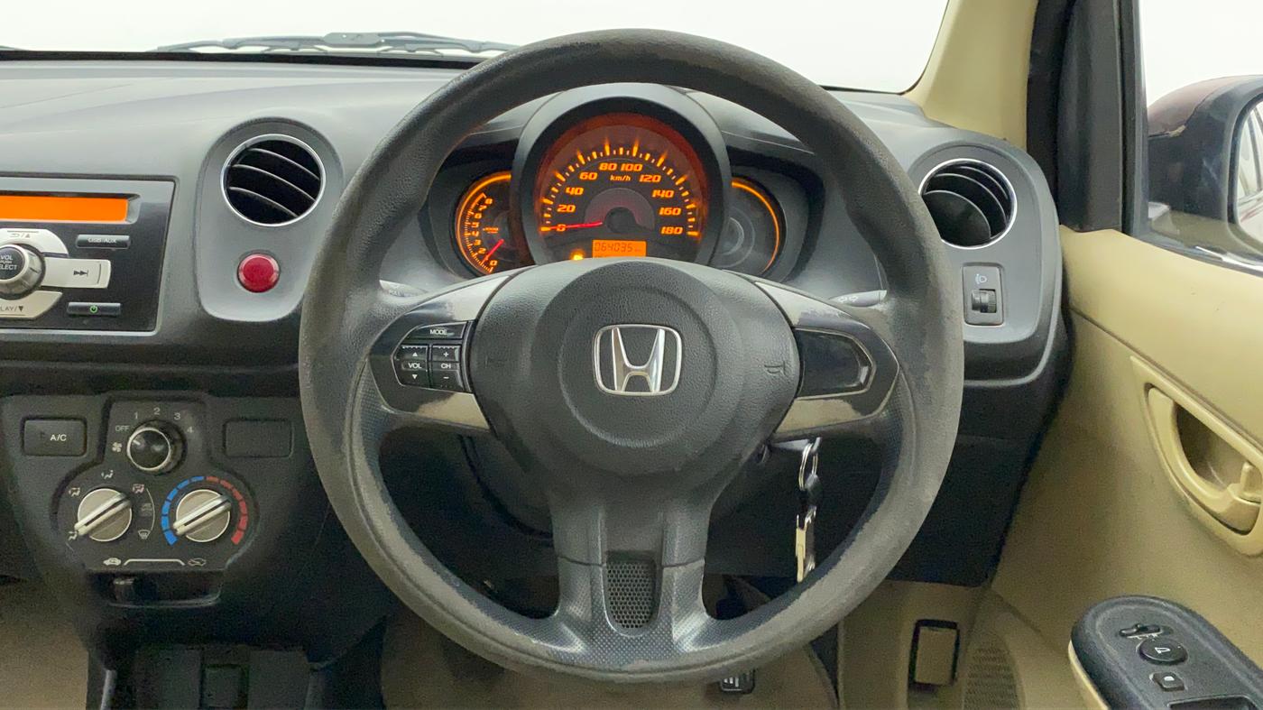 2014 Honda Amaze 1.2L I-VTEC S, Petrol, Manual, 64,143 km, Steering Wheel Close Up