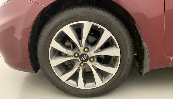 2014 Hyundai Verna FLUIDIC 1.6 CRDI SX AT, Diesel, Automatic, 54,858 km, Left Front Wheel