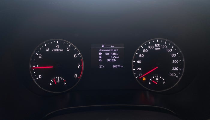 2019 KIA SELTOS HTK PLUS 1.5, Petrol, Manual, 86,637 km, Odometer Image
