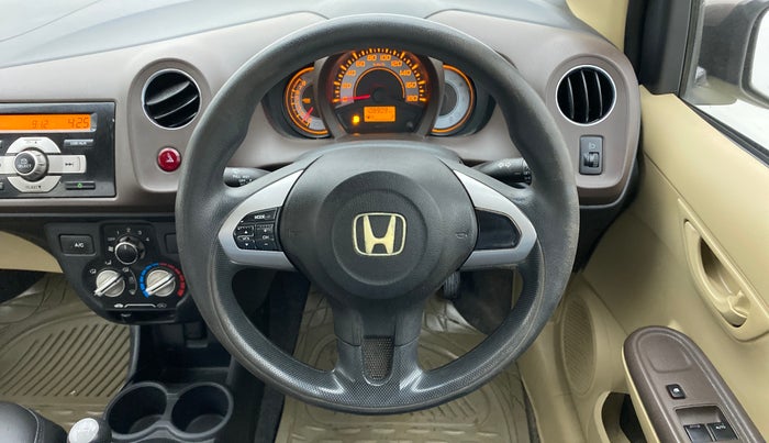2012 Honda Brio S MT, Petrol, Manual, 1,08,907 km, Steering Wheel Close Up