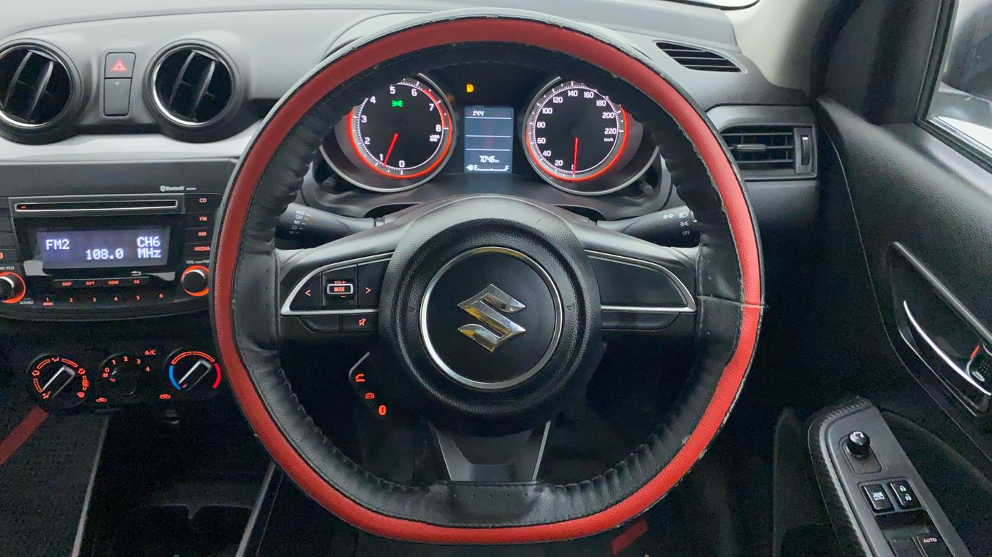 2020 Maruti Swift VXI D, Petrol, Manual, Steering Wheel Close Up