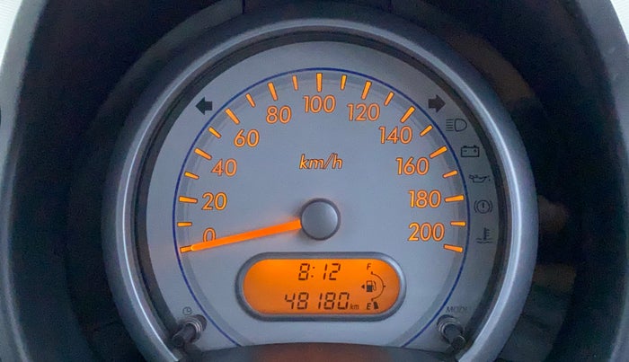 2012 Maruti Ritz VXI, Petrol, Manual, 48,180 km, Odometer Image
