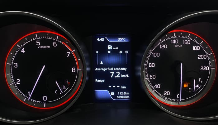2021 Maruti Swift ZXI PLUS, Petrol, Manual, 58,897 km, Odometer Image
