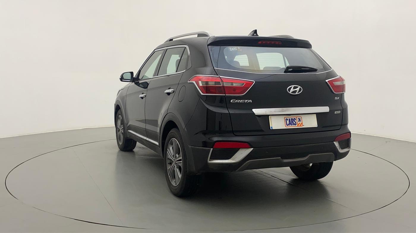 2017 Hyundai Creta SX PLUS AT 1.6 PETROL, Petrol, Automatic, 12,625 km, Left Back Diagonal