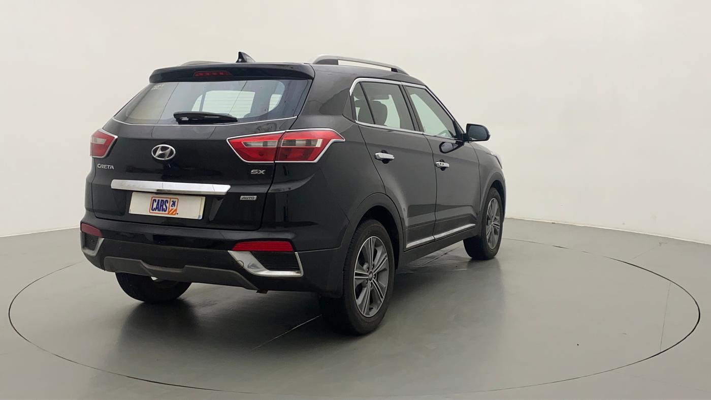 2017 Hyundai Creta SX PLUS AT 1.6 PETROL, Petrol, Automatic, 12,625 km, Right Back Diagonal